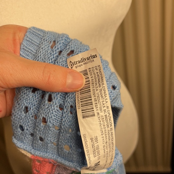 EUC- ASOS- RARE!! Boho STRADIVARIUS- CROCHETED CROP TOP Festival top! Hippie - Picture 10 of 10